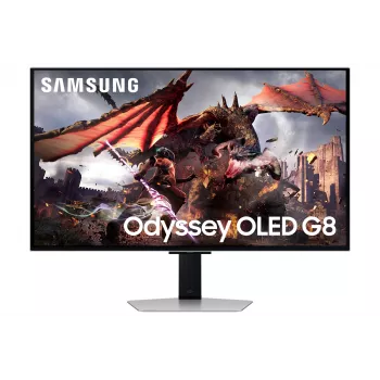 Monitor Samsung G80SD 32 polegadas OLED 3840 x 2160 16:9 0,03 ms USB 3.2 Gen 1 VESA altura ajustável prateado