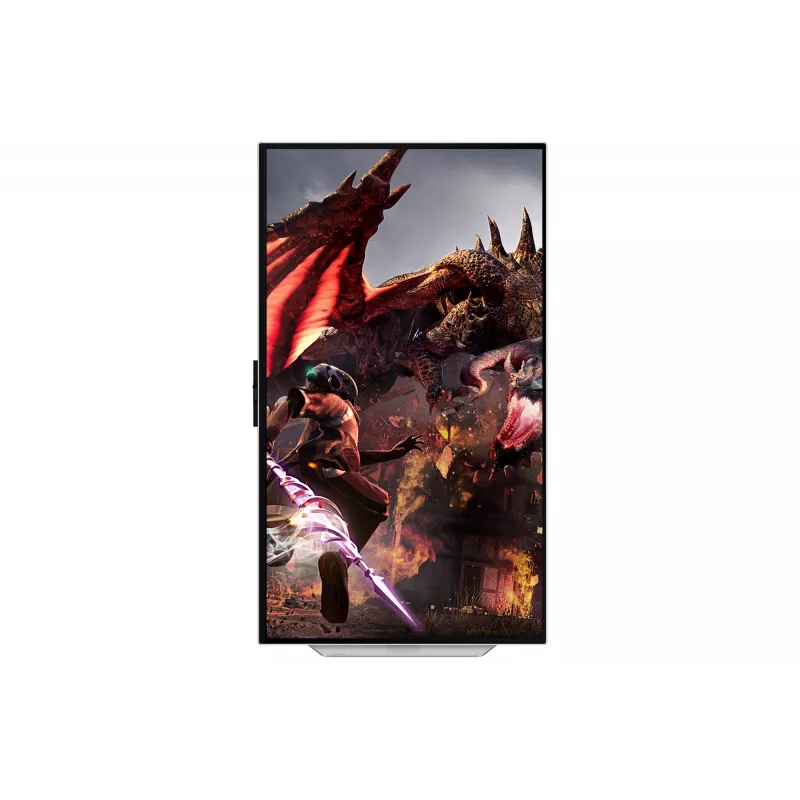 Samsung Odyssey OLED G8 G80SD LS32DG802SUXDU monitor para jogos, 32 polegadas (81,3 cm) OLED, 4K UHD 3840 x 2160, 240 Hz, 0,03 ms, HDR10, 2x HDMI, DisplayPort, hub USB 3.0, altura ajustável, pivot, prateado