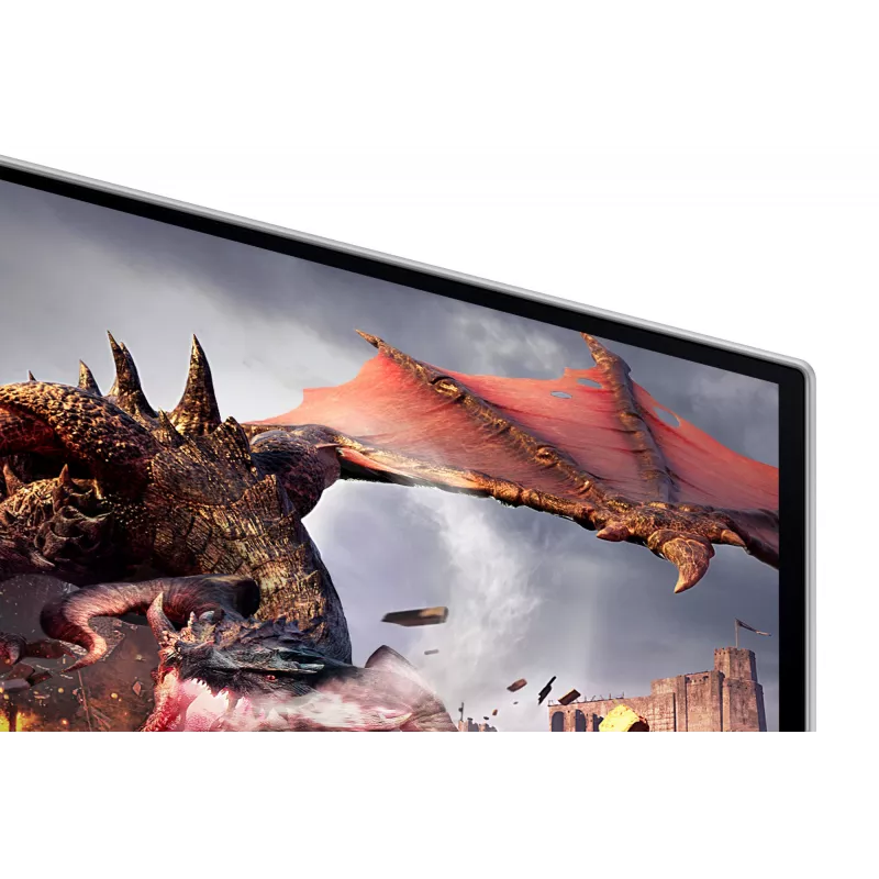 Samsung Odyssey OLED G8 G80SD LS32DG802SUXDU monitor para jogos, 32 polegadas (81,3 cm) OLED, 4K UHD 3840 x 2160, 240 Hz, 0,03 ms, HDR10, 2x HDMI, DisplayPort, hub USB 3.0, altura ajustável, pivot, prateado