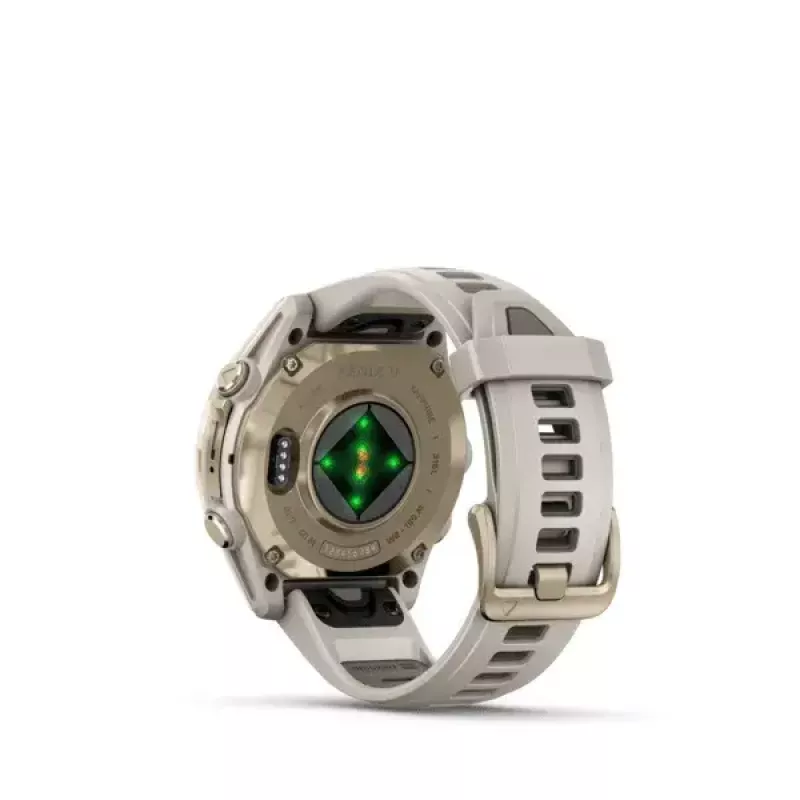 Garmin fenix 8 relógio inteligente, 43 mm, AMOLED de 1,3 polegadas, Sapphire, Soft Gold
