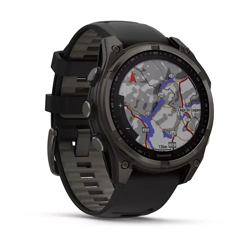 Smartwatch desportivo GARMIN fenix 8 Black – caixa de 51 mm, vidro safira, solar, GPS, 32 GB, 10 ATM, ecrã de 1,3 polegadas