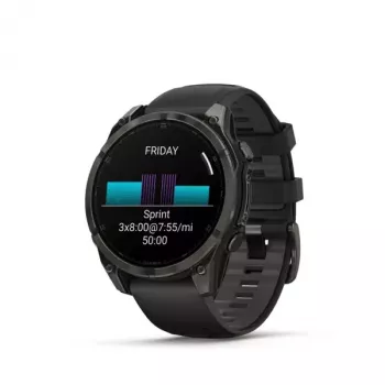 Smartwatch desportivo GARMIN fenix 8 Black, caixa de 47 mm, AMOLED 1,4 polegadas, vidro safira, GPS/GLONASS/Galileo, 16 dias de autonomia