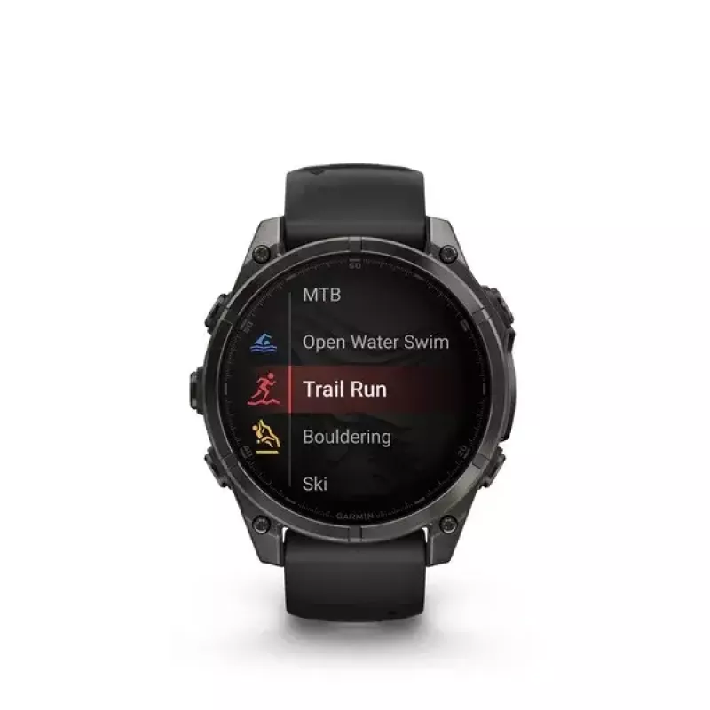 Garmin fenix 8 Sapphire relógio desportivo, 47 mm, AMOLED de 1,4 polegadas, preto/cinzento