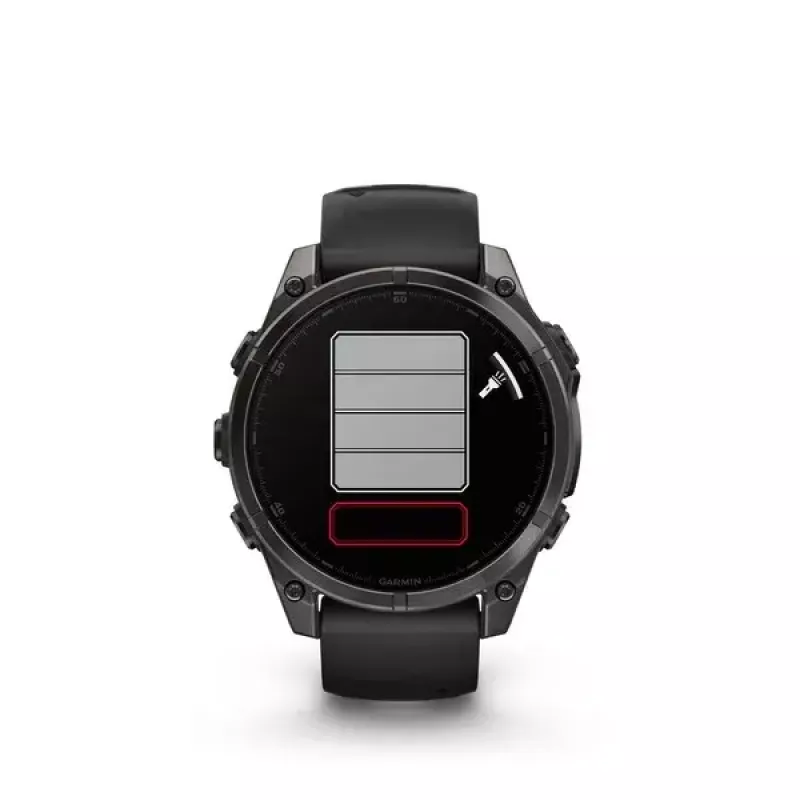 Garmin fenix 8 Sapphire relógio desportivo, 47 mm, AMOLED de 1,4 polegadas, preto/cinzento
