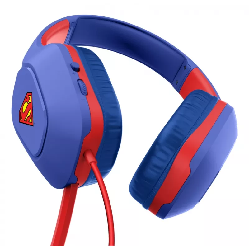 Trust GXT 415SM Zirox Headset com fios arco de cabeça Gaming Azul, Vermelho