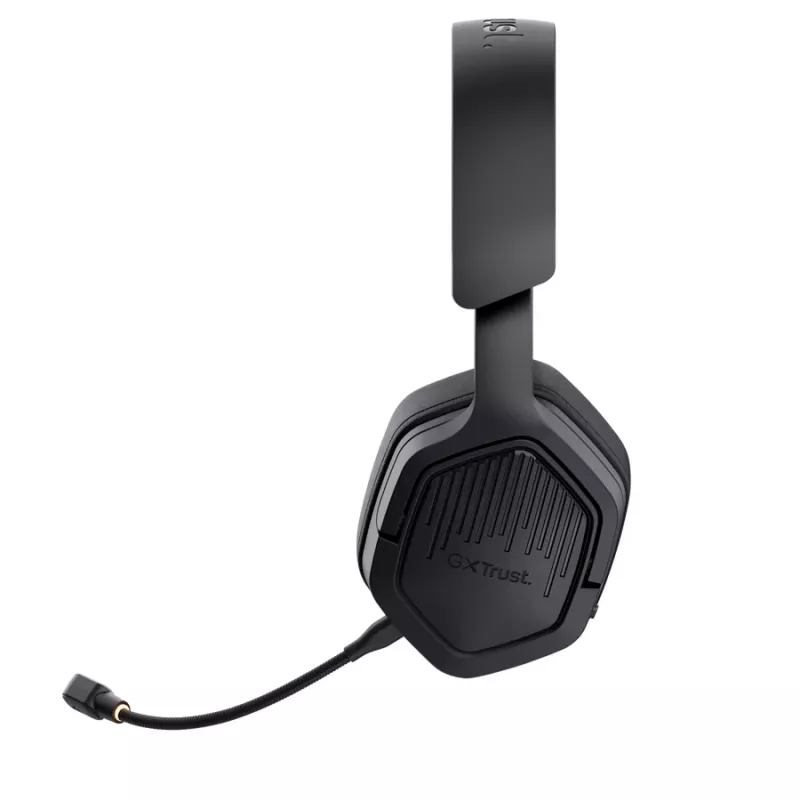 Trust GXT 493PS Carus auscultadores gaming sem fios para PS5, over-ear, microfone amovível, USB-C / USB-A / 3,5 mm, 20–20000 Hz, 1,2 m, pretos