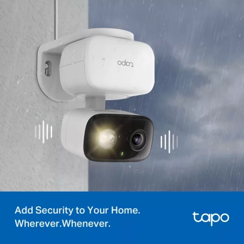 Câmara de vigilância TP-LINK Tapo C206 – Utilização interior/exterior 1080p HD, Rotação e inclinação, Visão noturna, Áudio bidirecional
