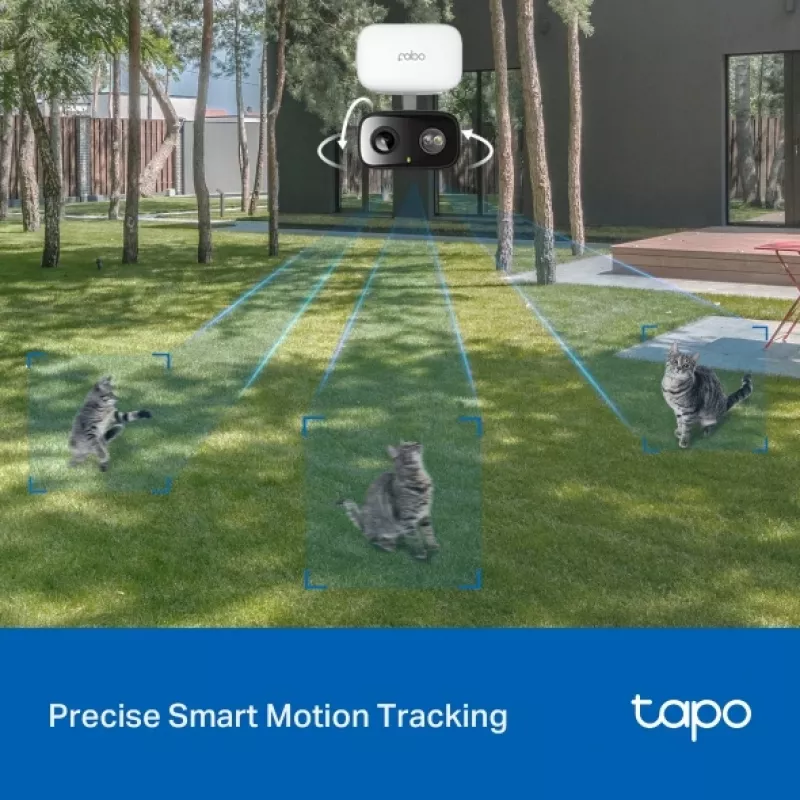Câmara de vigilância TP-LINK Tapo C206 – Utilização interior/exterior 1080p HD, Rotação e inclinação, Visão noturna, Áudio bidirecional