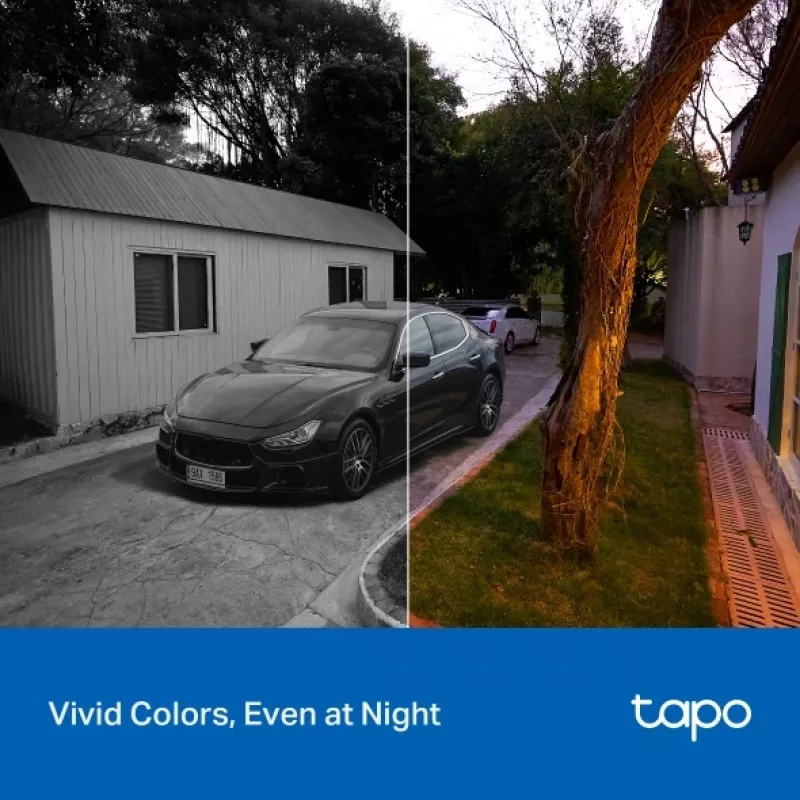 Câmara de vigilância TP-LINK Tapo C206 – Utilização interior/exterior 1080p HD, Rotação e inclinação, Visão noturna, Áudio bidirecional