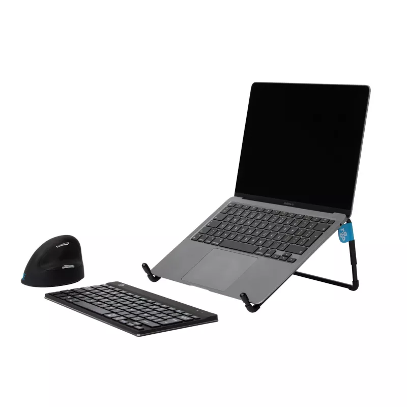 R-Go Tools Suporte para portátil R-Go Steel Travel, ergonómico e dobrável, adequado para portáteis de 10-22