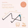 R-Go Tools Suporte para portátil R-Go Steel Travel, ergonómico e dobrável, adequado para portáteis de 10-22