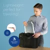 R-Go Tools Suporte para portátil R-Go Riser Basic, suporte para portátil dobrável e ajustável, alumínio, prateado