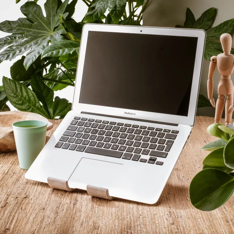 R-Go Tools Suporte para portátil e tablet R-Go Treepod, ergonómico e modular, ajustável, de base biológica