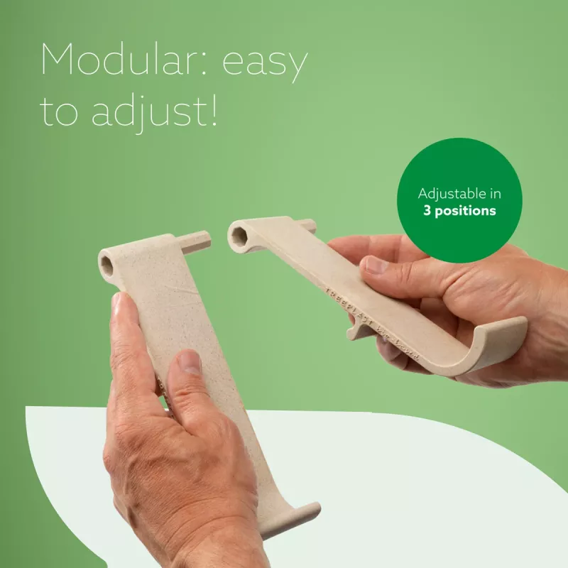 R-Go Tools Suporte para portátil e tablet R-Go Treepod, ergonómico e modular, ajustável, de base biológica