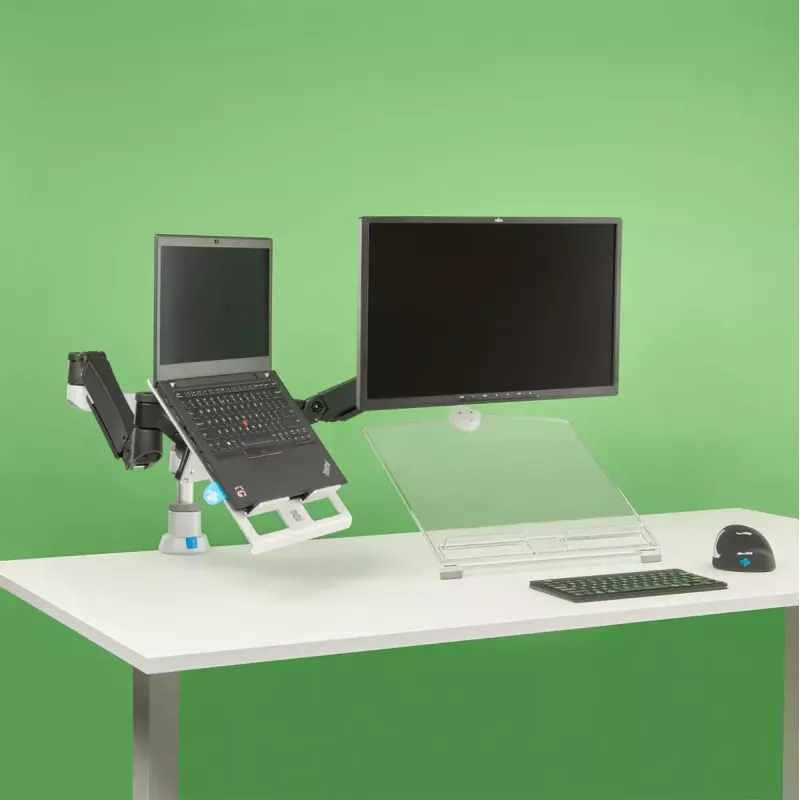 R-Go Tools Suporte para portátil R-Go Morelia, módulo para braço de monitor Caparo e Zepher