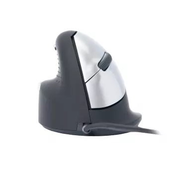 R-Go Tools Rato ergonómico R-Go HE Break com software de pausas, grande (tamanho de mão ≥ 185 mm), para canhotos, com fios, preto