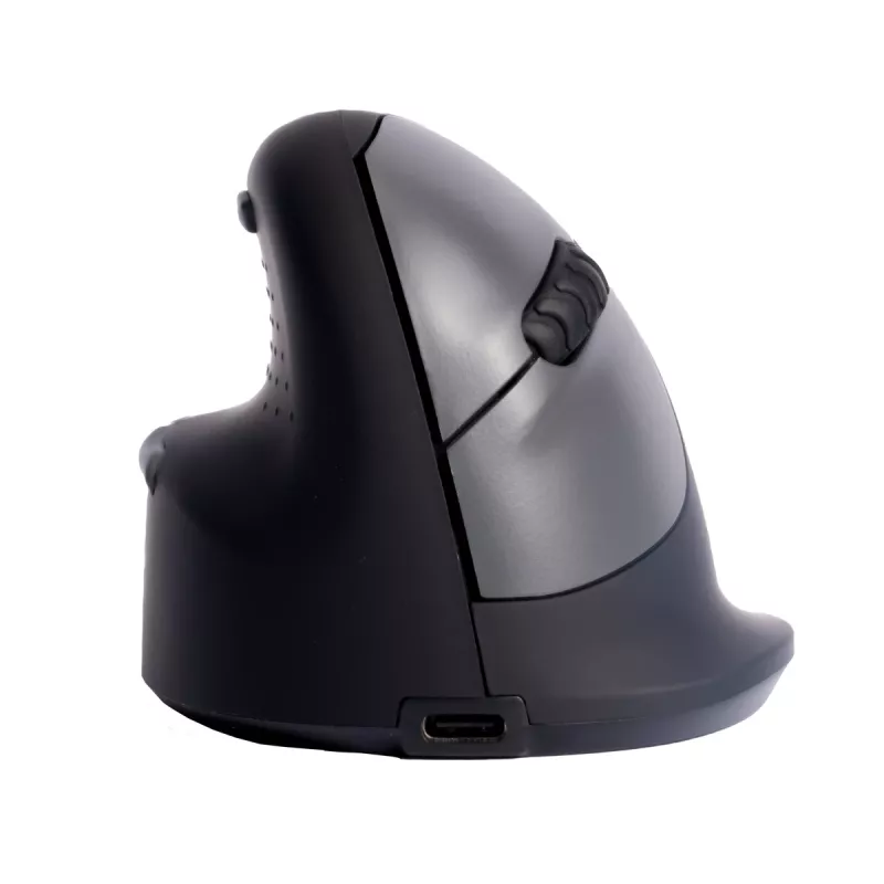 R-Go Tools Rato ergonómico R-Go HE Break com software de pausas, médio (tamanho de mão 165-185 mm), para canhotos, Bluetooth, preto