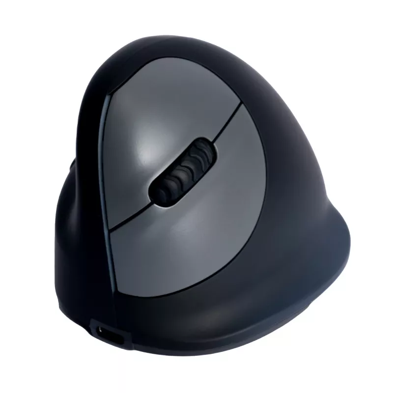 R-Go Tools Rato ergonómico R-Go HE Break com software de pausas, médio (tamanho de mão 165-185 mm), para canhotos, Bluetooth, preto
