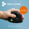 R-Go Tools Rato ergonómico R-Go HE Break com software de pausas, médio (tamanho de mão 165-185 mm), para canhotos, Bluetooth, preto