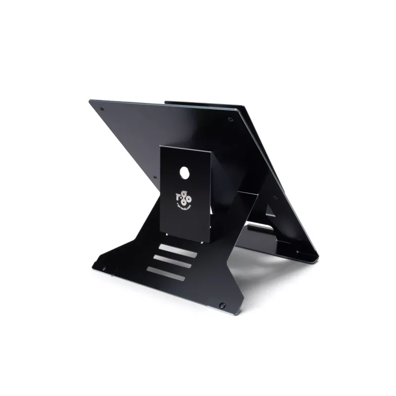 R-Go Tools Suporte para portátil R-Go Riser Document, suporte ergonómico, dobrável e ajustável com suporte de documentos, preto