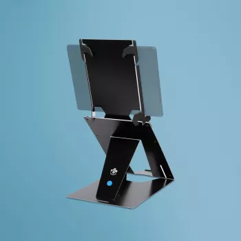R-Go Tools Suporte para tablet e portátil R-Go Riser Duo, adequado para ecrã de 10–22 inch, preto