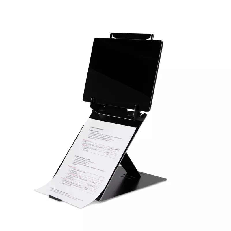R-Go Tools Suporte para tablet e portátil R-Go Riser Duo, adequado para ecrã de 10–22