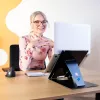 R-Go Tools Suporte para tablet e portátil R-Go Riser Duo, adequado para ecrã de 10–22