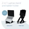 R-Go Tools Suporte para tablet e portátil R-Go Riser Duo, adequado para ecrã de 10–22