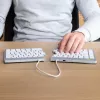R-Go Tools Split Break RGOSBUKWLWH teclado sem fios, disposição UK, branco