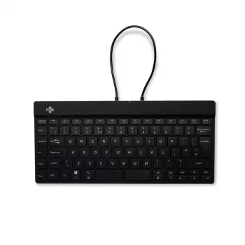 R-Go Tools Teclado ergonómico R-Go Split Break com software de pausas, teclado dividido ergonómico, QWERTY (UK), Bluetooth, Preto