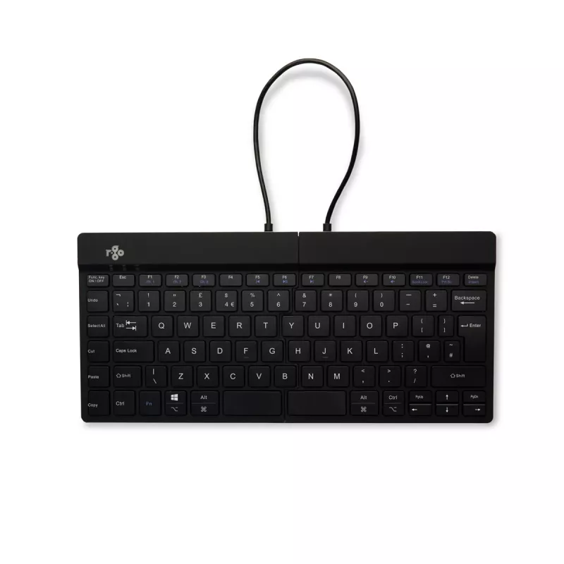 R-Go Tools Compact Break RGOSBUKWLBL teclado sem fios, disposição UK, preto