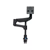 Braço para monitor R-Go Tools R-Go Caparo Single, totalmente ajustável com mola a gás, capacidade de carga 3-9 kg, 100% circular, preto