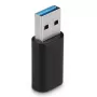 Adaptador USB 3.2 Type-A para Type-C Lindy, USB 3.2 Type-A, USB 3.2 Type-C, preto