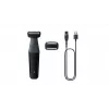 Aparador de corpo Philips BODYGROOM série 3000 BG3017/01 resistente a salpicos preto cinzento