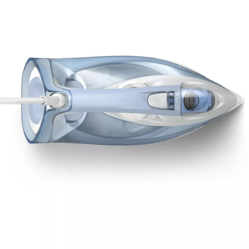 Ferro de engomar a vapor Philips série 7000 DST7011/20 — 2600 W, depósito 0,3 l, base SteamGlide Plus, vapor vertical