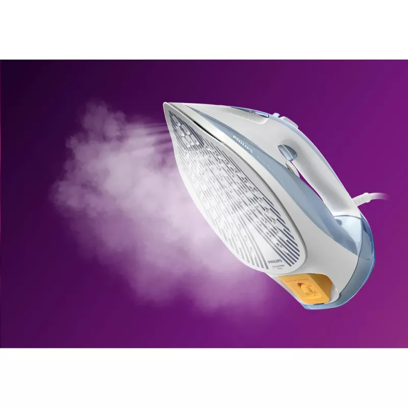 Ferro de engomar a vapor Philips série 7000 DST7011/20 — 2600 W, depósito 0,3 l, base SteamGlide Plus, vapor vertical