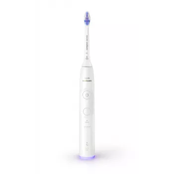 Escova de dentes sónica Philips série 6100 HX7400/01 — tecnologia sónica, 62.000 movimentos/min, 2 modos, 3 velocidades, branco, recarregável