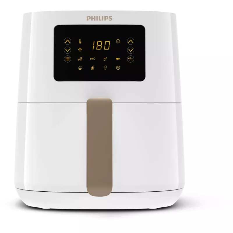 Fritadeira de ar quente Philips Série 5000 HD9255/30 individual 4,1 l de bancada 1400 W dourado, branco
