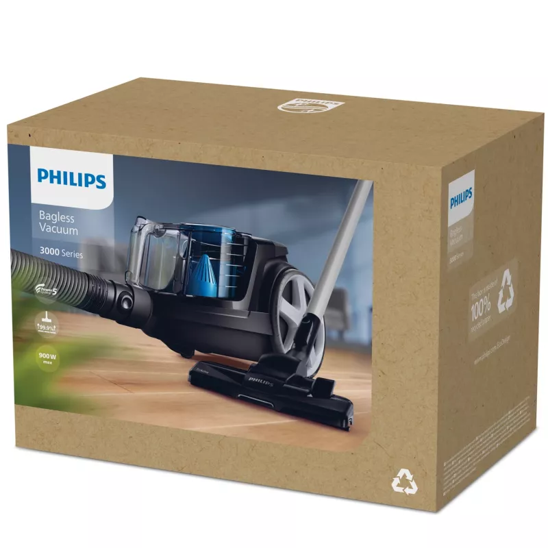 Aspirador Philips Série 3000 FC9331/09 1,5 l aspirador de chão a seco 900 W sem saco