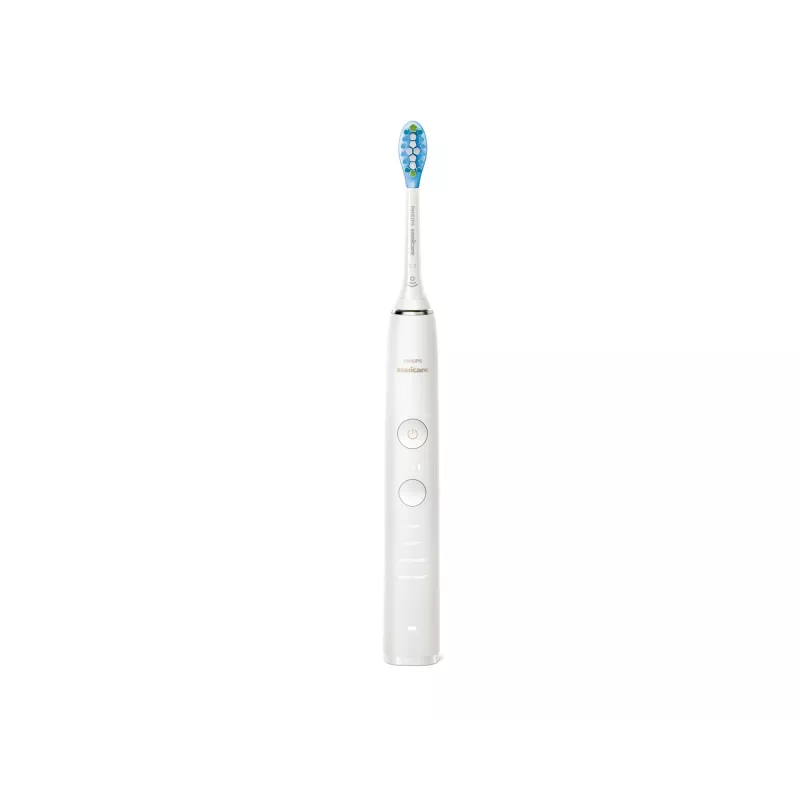Escova de dentes elétrica sónica Philips DiamondClean 9000 HX9911 — escova de dentes vibratória, Li-Ion recarregável, 3 modos, branco