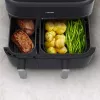 Fritadeira de ar quente Philips Série 5000 NA551/00 — capacidade 9 l, 2300 W, controlo tátil, ecrã LED, preto/prateado