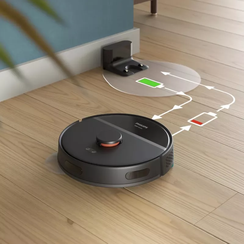 Aspirador robô Philips Série 3000 HomeRun Aqua XU3000/01 com função de lavagem
