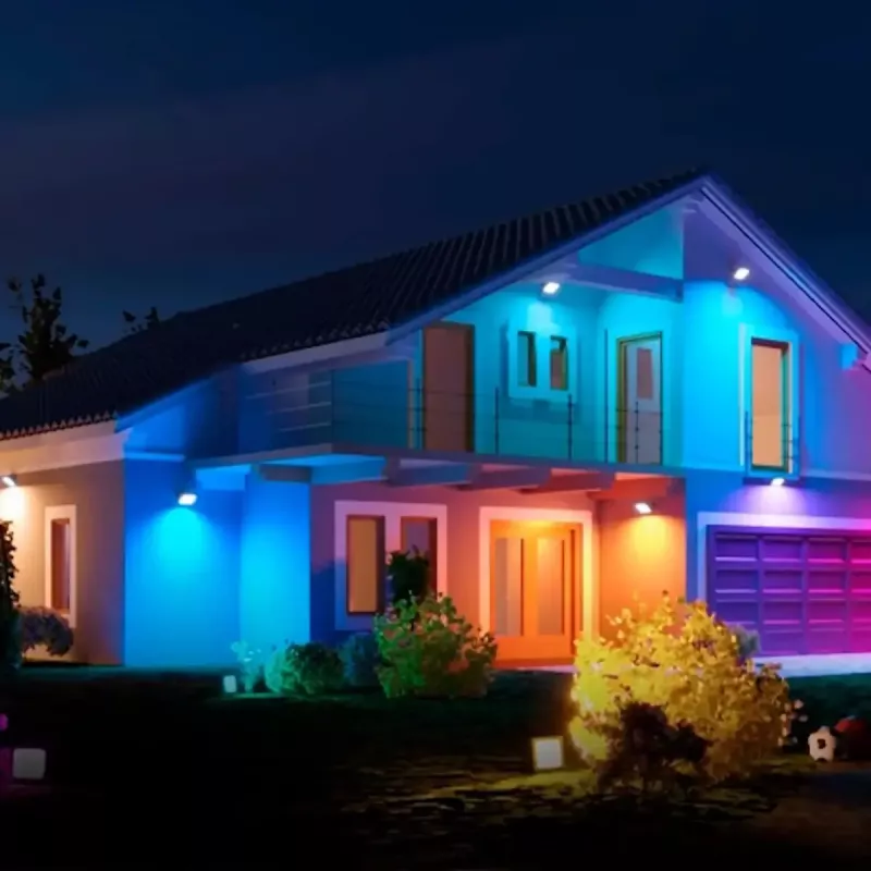 Holofote LED exterior OLLO VS121C-50W-RGB — 50 W, 4750 lm, RGB