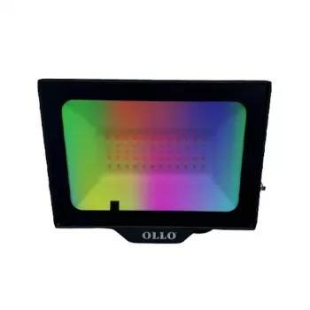 Holofote LED exterior OLLO VS121C-50W-RGB — 50 W, 4750 lm, RGB