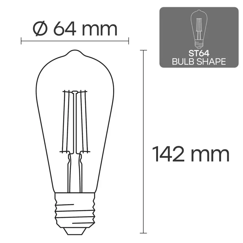 Lâmpada LED VISIONAL VS-B-16 10W — 1100 lm, iluminação doméstica