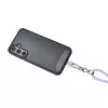 Cabo de carregamento USB-C Intenso com alça para telemóvel, carregamento rápido 60W, comprimento ajustável 1,65 m, nylon, roxo
