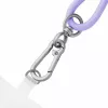 Cabo de carregamento USB-C Intenso com alça para telemóvel, carregamento rápido 60W, comprimento ajustável 1,65 m, nylon, roxo