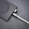 Cabo de carregamento USB-C Intenso com alça para telemóvel, carregamento rápido 60W, comprimento ajustável 1,65m, nylon, verde