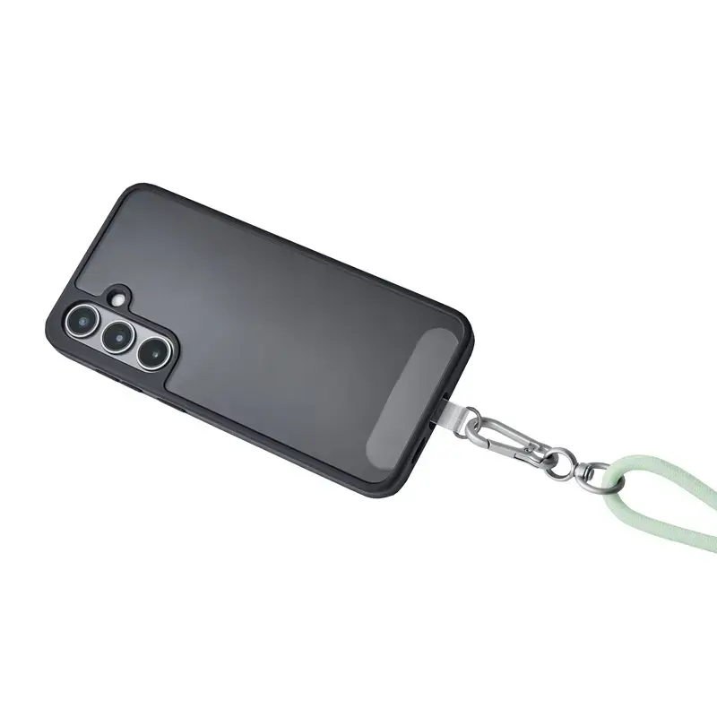 Cabo de carregamento USB-C Intenso com alça para telemóvel, carregamento rápido 60W, comprimento ajustável 1,65m, nylon, verde
