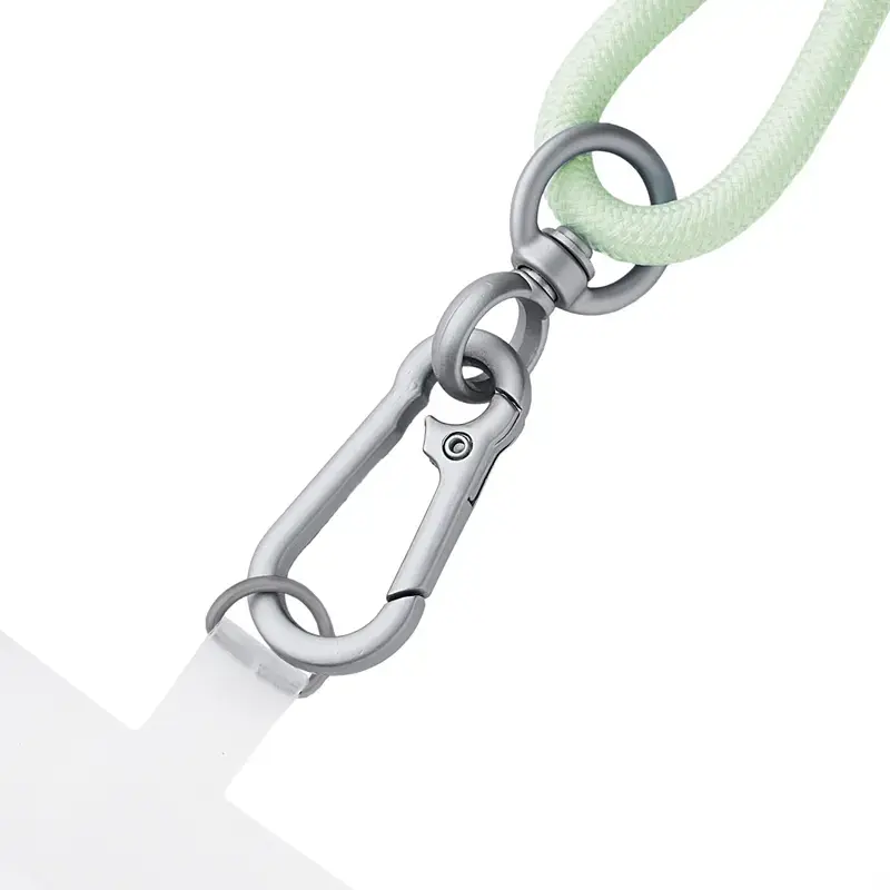 Cabo de carregamento USB-C Intenso com alça para telemóvel, carregamento rápido 60W, comprimento ajustável 1,65m, nylon, verde